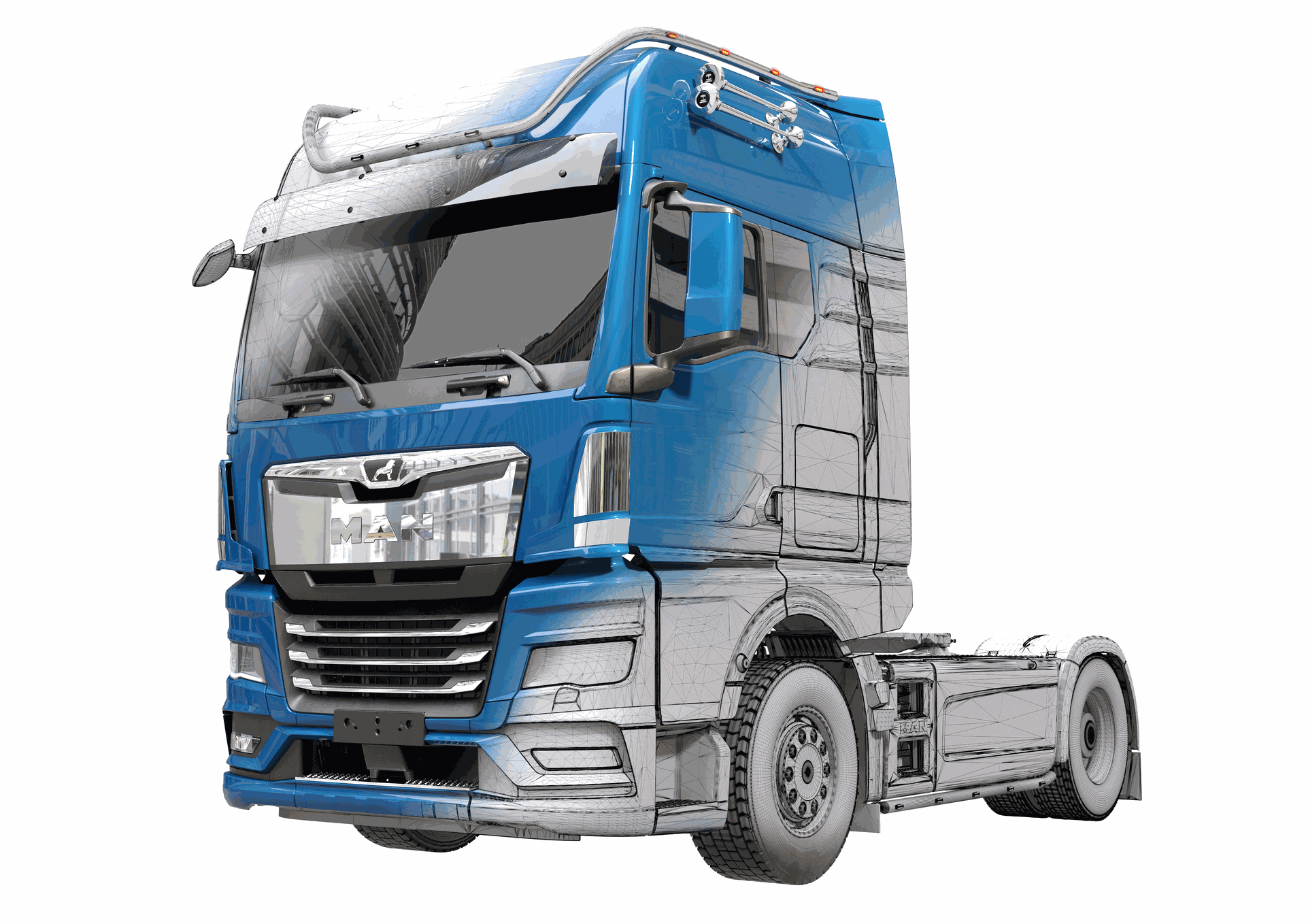MAN TGX – Rendering transition