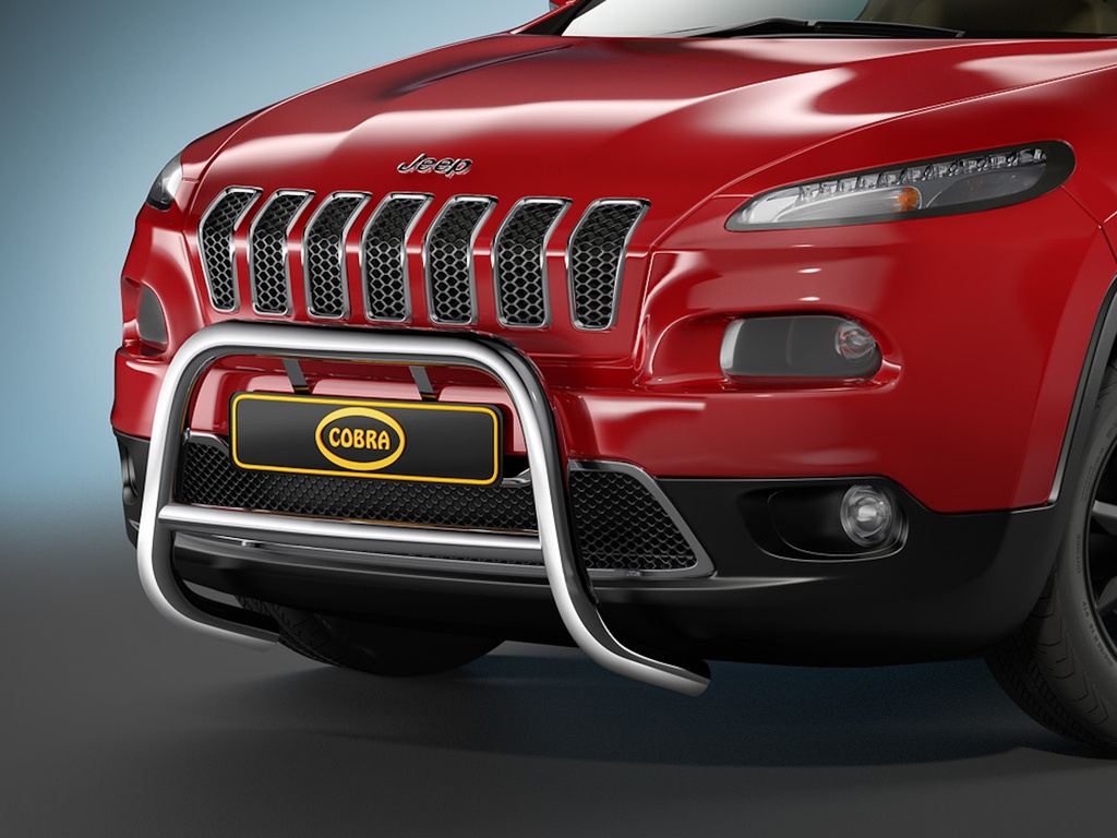 Jeep Cherokee Bj. 14-: COBRA Chrom-Frontschutzbügel