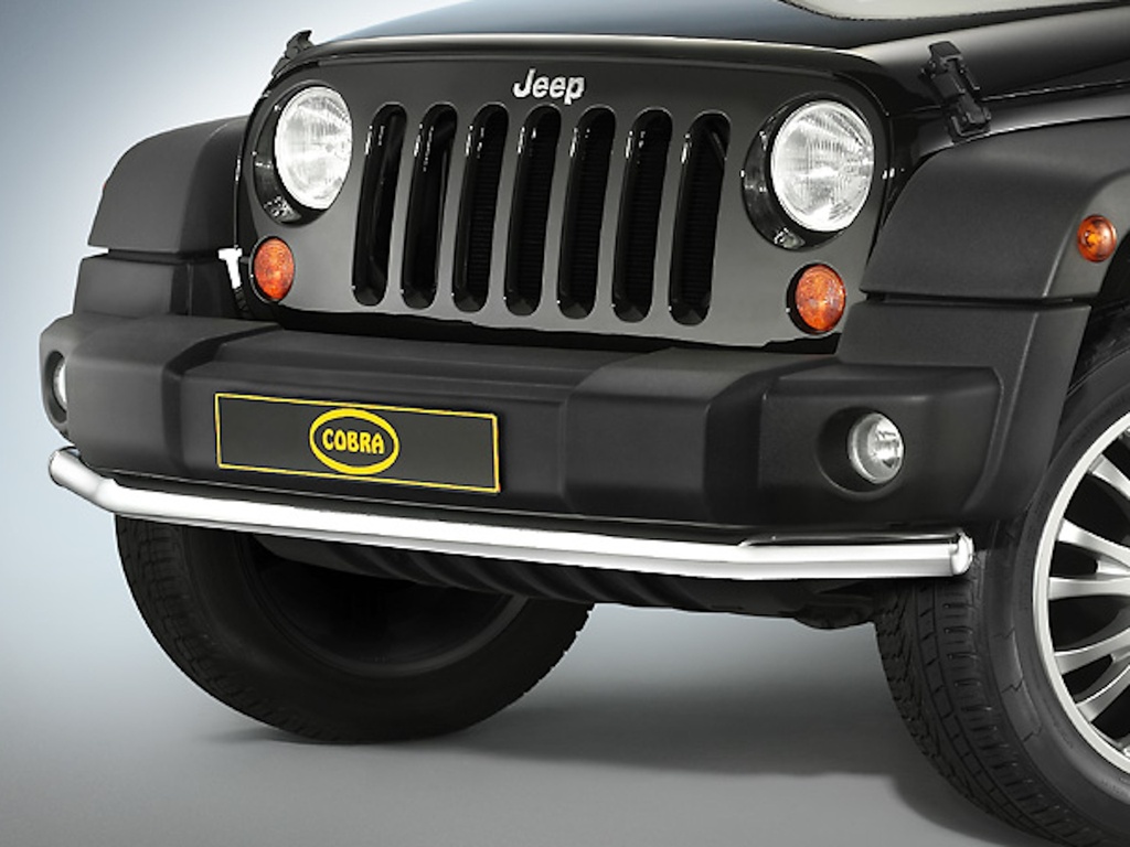 Jeep Wrangler Bj. 07-18: COBRA CityGuard / Chrom-Frontschutzrohr