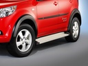 Daihatsu Terios Bj. 06  Fahrzeuge mit Kunststoffschweller: COBRA Trittbretter mit Halter