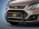 Ford Tourneo Custom, Transit Custom années 12-23: COBRA barre de protection avant thermolaqué noir