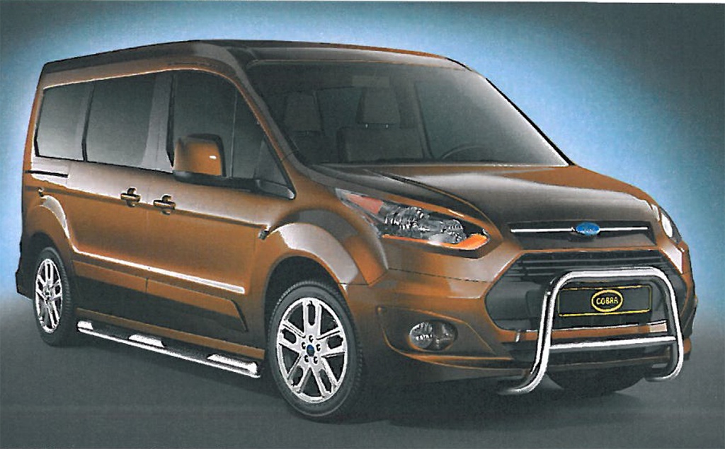 Ford Transit Connect Bj. 14-: COBRA Frontschutzbügel schwarz pulverbeschichtet