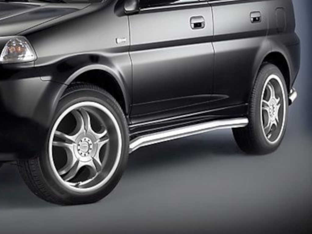 Honda HR-V Bj. 99-06 | langer Radstand: COBRA Chrom-Seitenschutzrohre