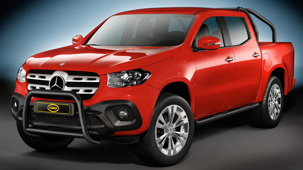 Mercedes X-Class from 2018: COBRA Black Front Protection Bar