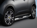 Nissan Juke 2WD Bj. 10-19: COBRA Chrom-Seitenschutzrohre mit Trittstufen