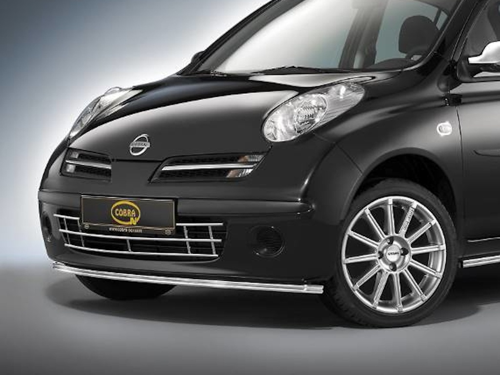 Nissan Micra K12 Bj. 05-09: COBRA Chrom-Stoßstangengrill