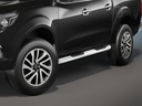 Nissan Navara años16-20 & Renault Alaskan a partir del año 17: COBRA barras de protección laterales cromadas con peldaños