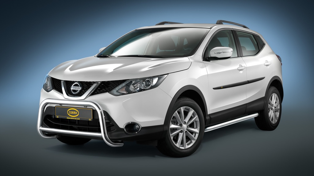 Nissan Qashqai Bj. 07-17: COBRA Seitenschutzrohre schwarz