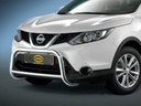 Nissan Qashqai años '14-: COBRA barra de protección delantera | con recubrimiento de polvo negro
