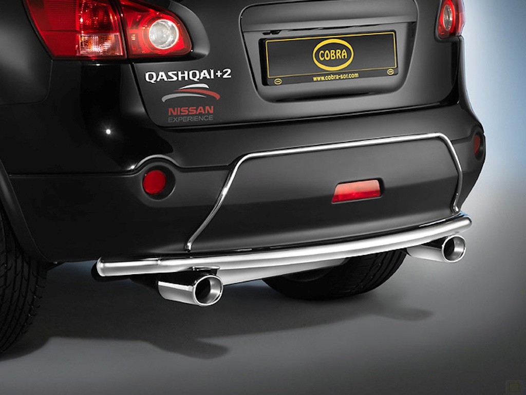 Nissan Qashqai+2 bouwjaar '08-: COBRA einddemper
