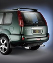 Nissan X-Trail T30 2004–2007: COBRA Chrome Tailgate Protection Strip