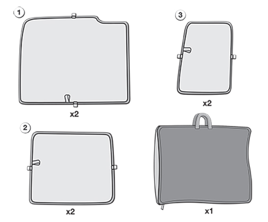 Nissan X-Trail T30 2001–2007: Side & Rear Window Privacy / Sun Shades