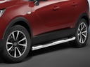 COBRA® Chrom-Seitenschutzrohre für Opel Crossland X (2017–2020) & Citroën C3 Aircross (ab 2017)