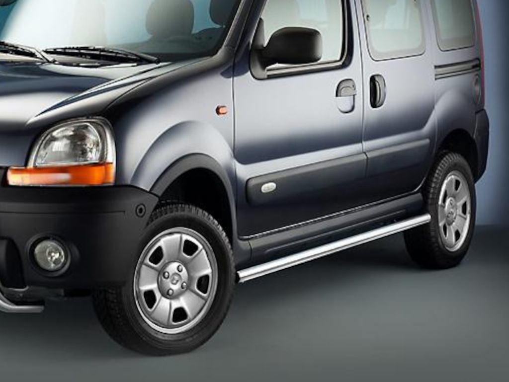 Renault Kangoo Bj. 01-03 4x4 (Allrad): COBRA Chrom-Seitenschutzrohre