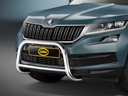 Skoda Kodiaq 2017–2020: COBRA Chrome Front Protection Bar with Centre Cross Tube