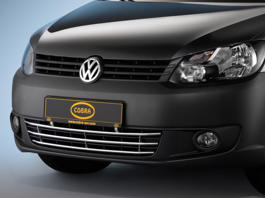 VW Caddy & Caddy Maxi Bj. 10-15: COBRA Chrom-Stoßstangengrill
