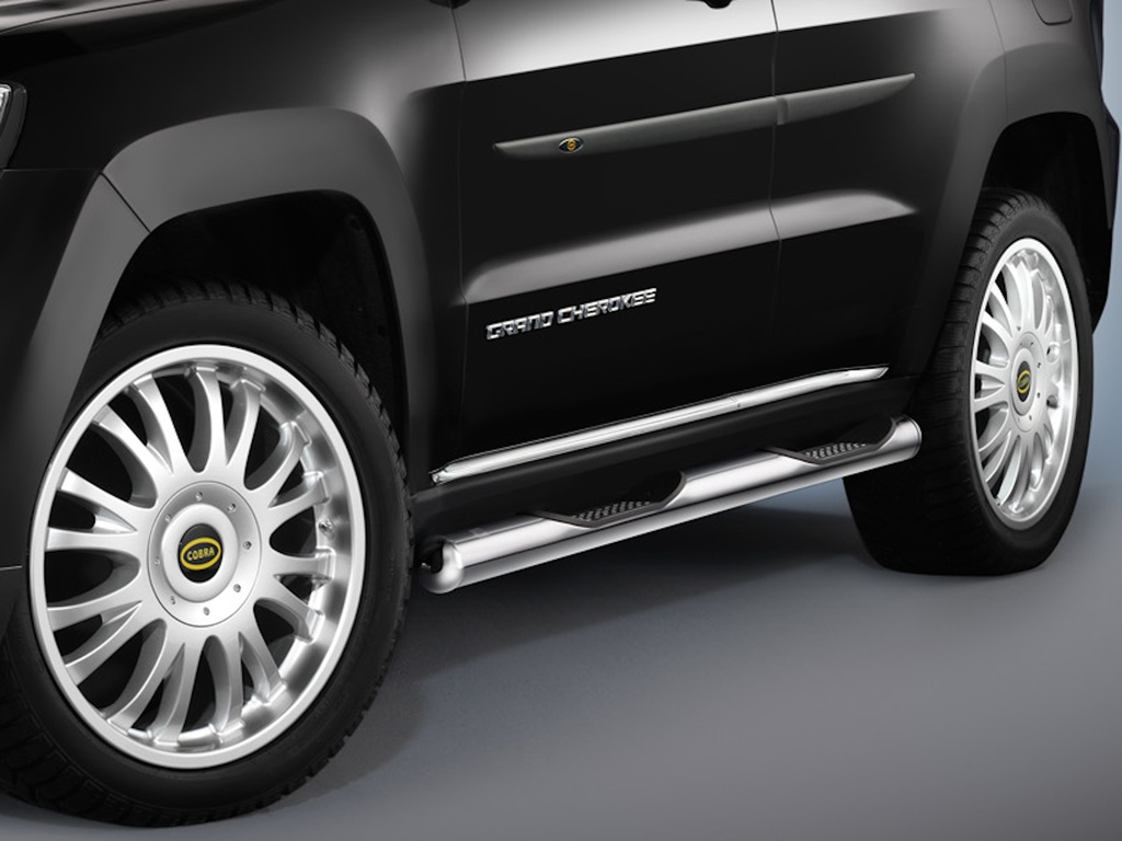 [CHR1277] Jeep Grand Cherokee Summit Bj. 14-18: COBRA Chrom-Seitenschutzrohre