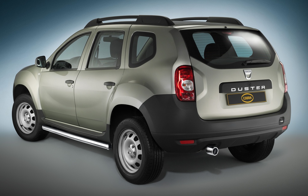 [DAC1039] Dacia Duster Bj. 10-18: COBRA Chrom-Auspuffblende