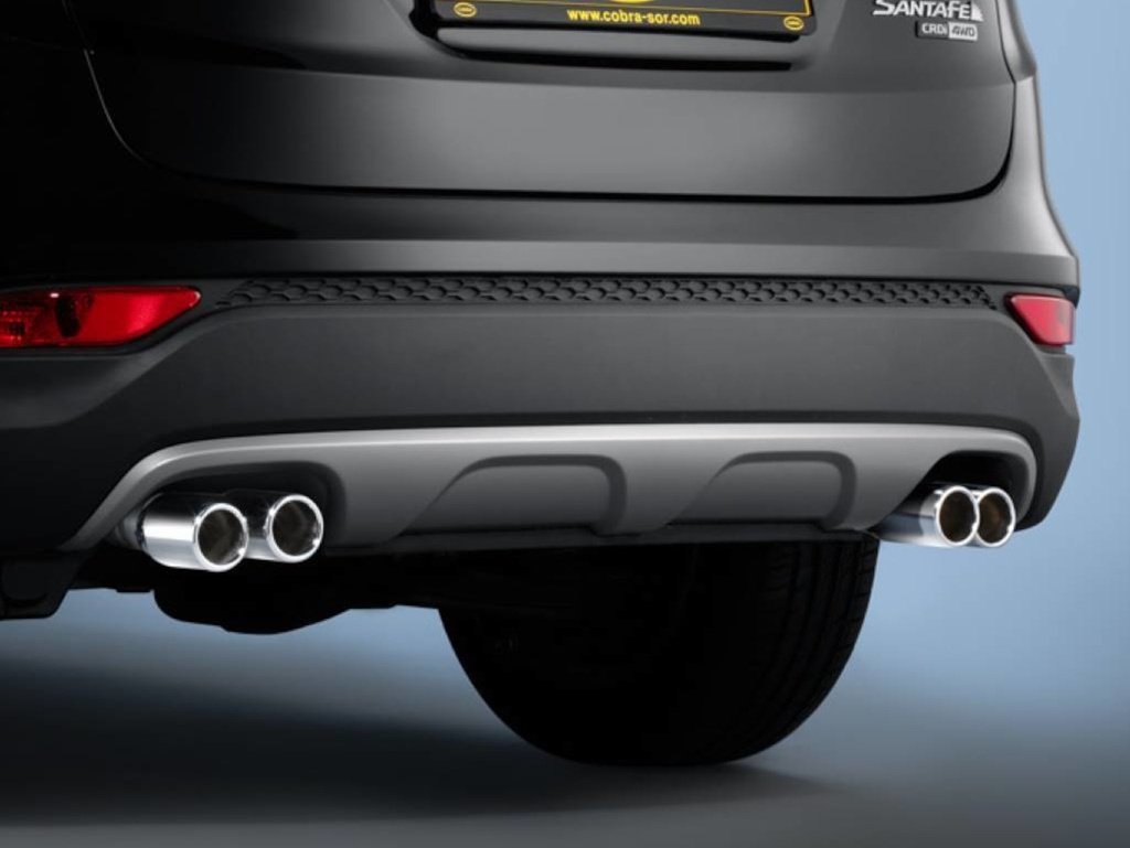 [HYU1419] Hyundai Santa Fe from 2012: COBRA Sports Twin-Pipe Exhaust Tailpipes