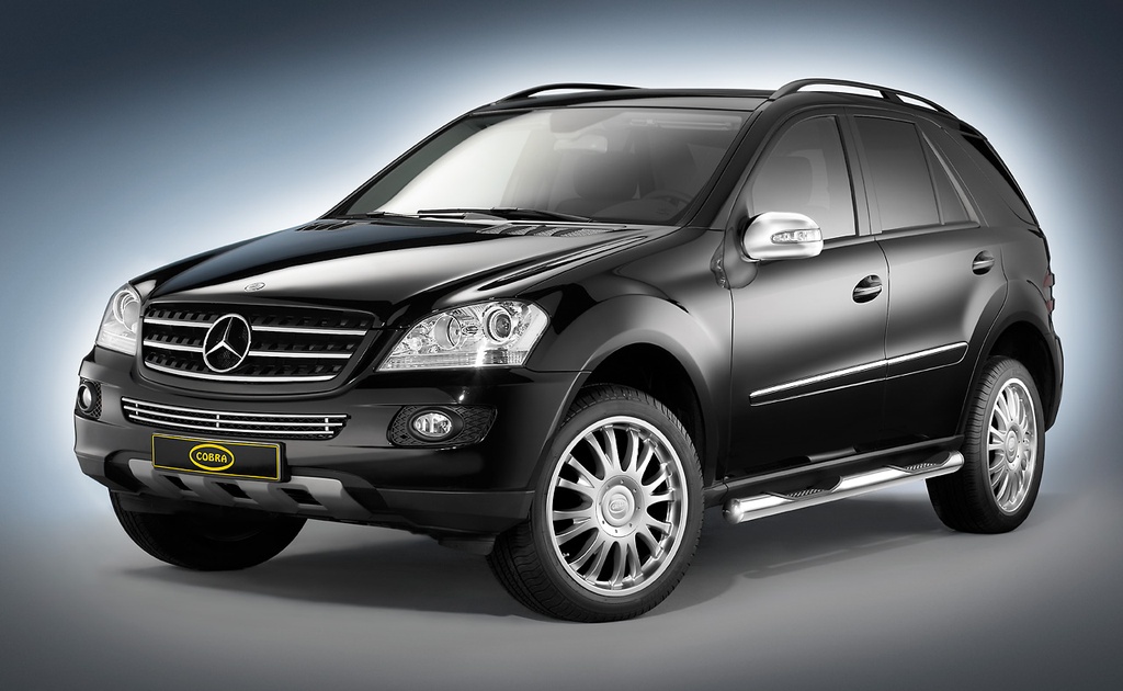 [MB1038] Mercedes ML Bj. 01-05: Chrom-Spiegelkappen