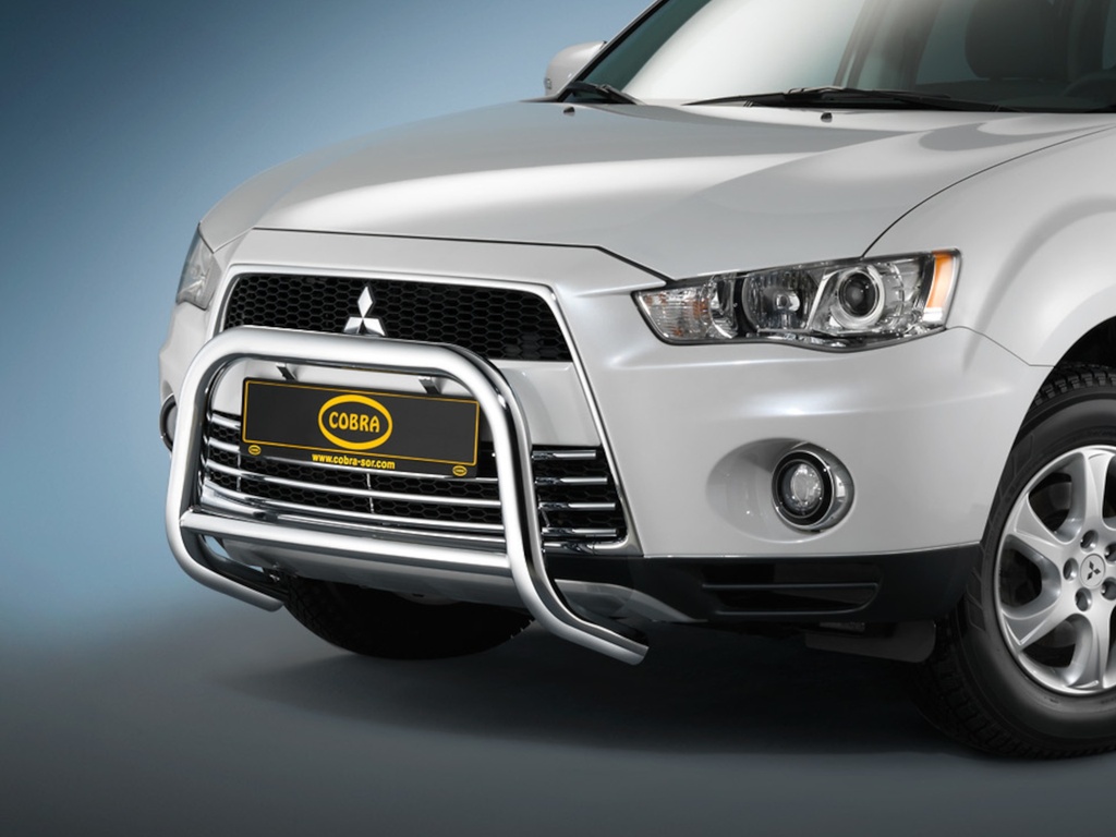 [MIT1291EC] Mitsubishi Outlander Bj. 10-12: COBRA Chrom-Frontschutzbügel