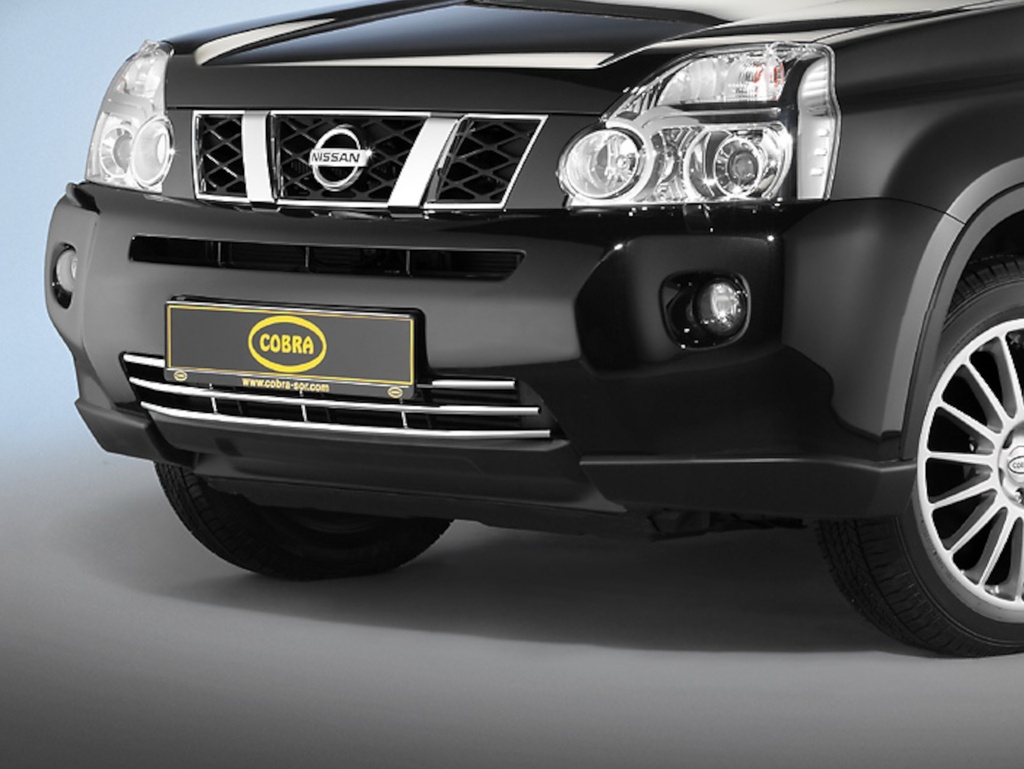 [NIS1675] Nissan X-Trail (T31) Bj. 07-10: COBRA Chrom-Stoßstangengrill