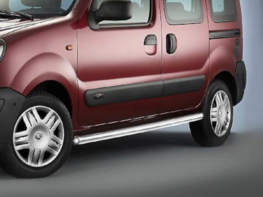 [REN1077] Renault Kangoo Bj. 03-08, LR: COBRA Seitenschutzrohre seidenmatt