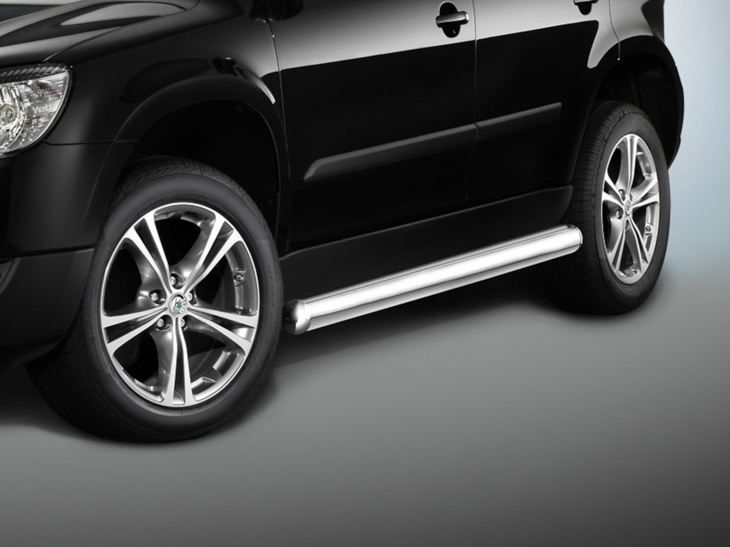 [SKO1017] Skoda Yeti ab Bj. 09: COBRA Chrom-Seitenschutzrohre