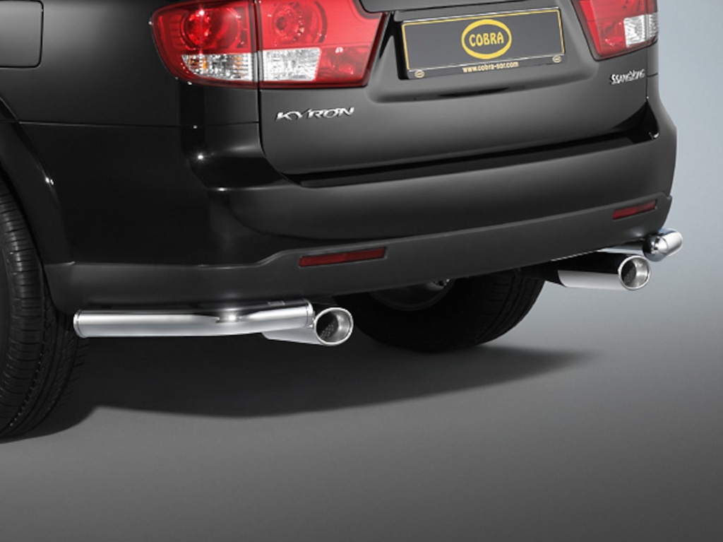 [SSA1099] Ssangyong Kyron Bj. 07-14: COBRA Endschalldämpfer Doppelendrohr