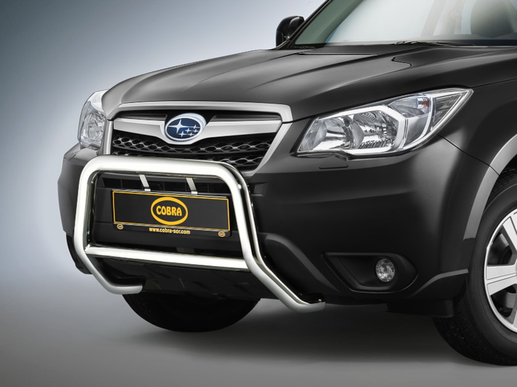 [SUB1061EC] Subaru Forester ab Bj. 13: COBRA Chrom-Frontschutzbügel