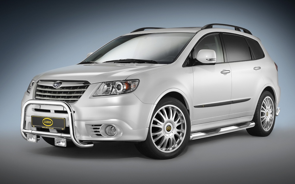 [SUB1037] Subaru Tribeca Bj. 10.07-14: COBRA Chrom-Seitenschutzrohre