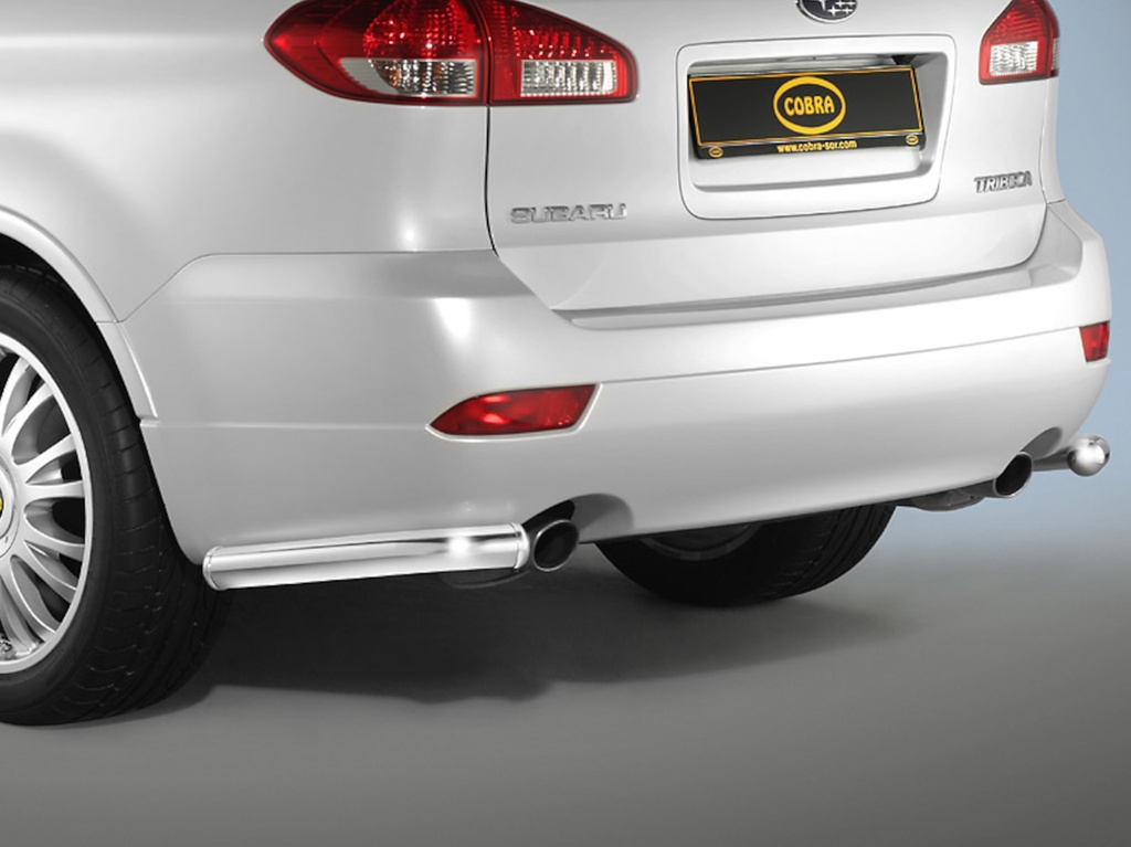 [SUB1039] Subaru Tribeca Bj. 10 / 07-14: COBRA Ecken-Chrom-Heckschutzbügel