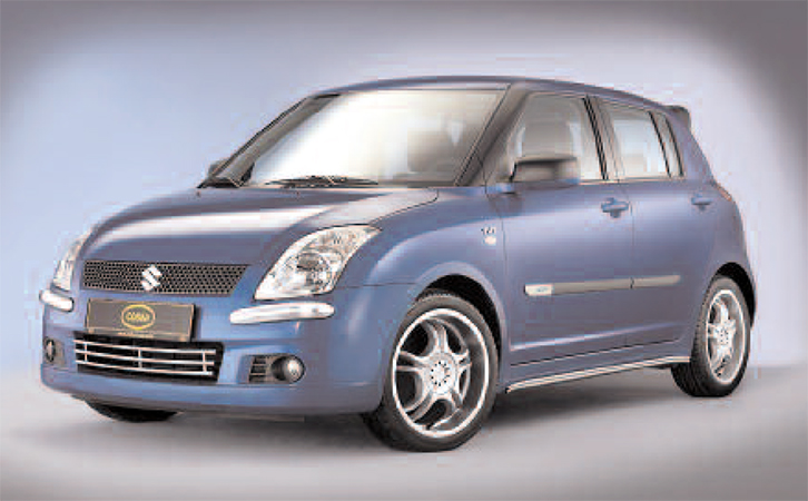 [SUZ1261] Suzuki Swift 2005–2008: COBRA Chrome Bumper Grille