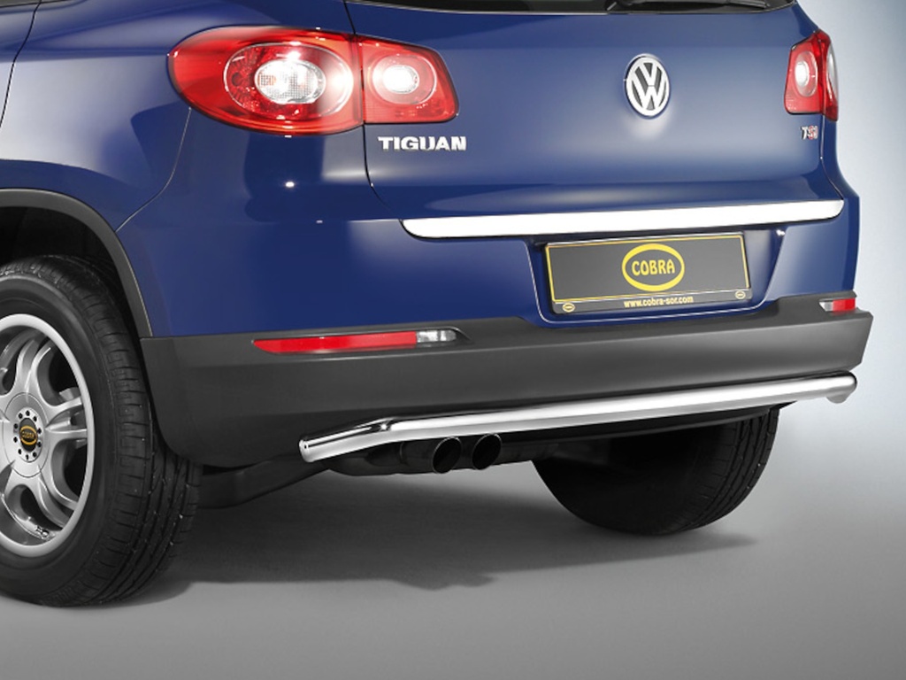 [VW1263] VW Tiguan Bj. '07-16: COBRA Chrom-Heckschutzrohr
